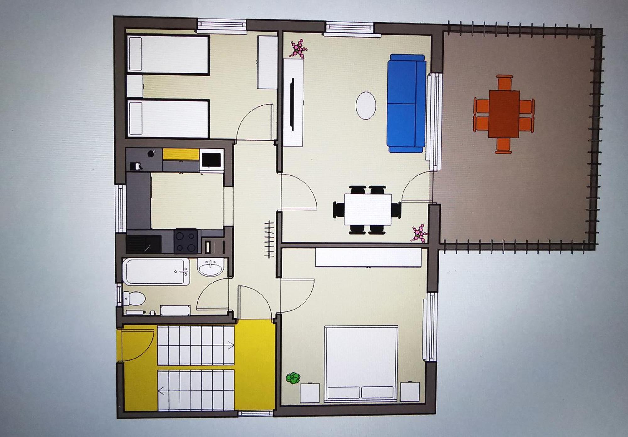 3 Zimmer-Apartment Mit Terrasse Ґернсбах Екстер'єр фото